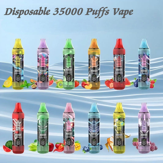 BANGKING 35000 PUFFS Bulk Sale Cheaper Disposable Tornado Vape-1000mAh Battery, 23ml E-liquid, Multiple Nicotine 10 Flavors