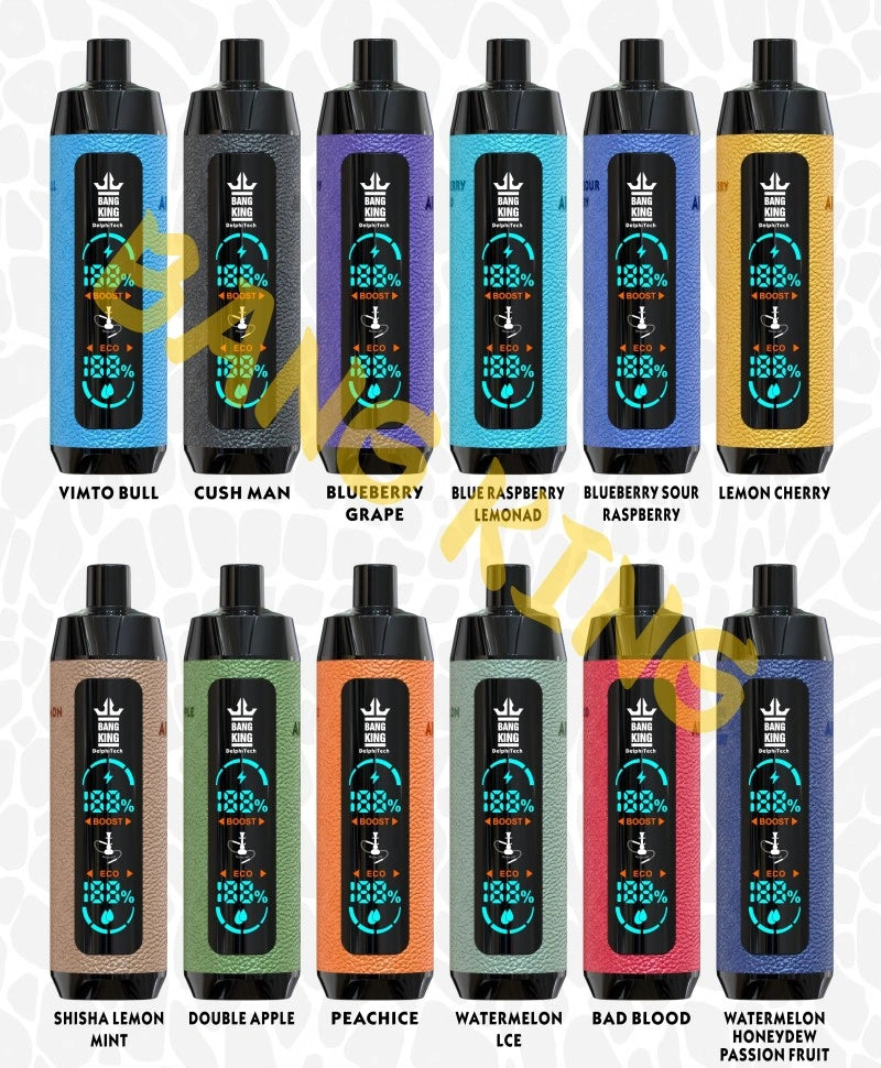 BangKing 25000 E-shisha Wholesale Discount Price Best Sale-850mAh Battery, 40ml E-liquid, Multiple Nicotine 12 Flavors