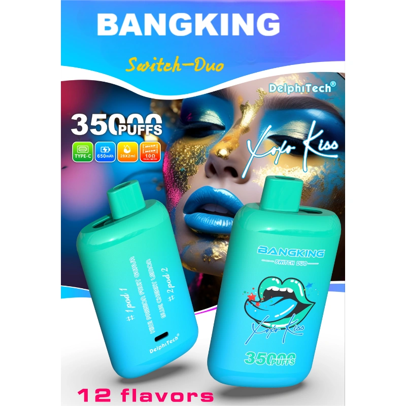 BANGKING 35000 PUFFS SWITCH DUO Bulk Sale Good Price Vape-650mAh Battery, 28ml E-liquid, Multiple Nicotine 12 Flavors