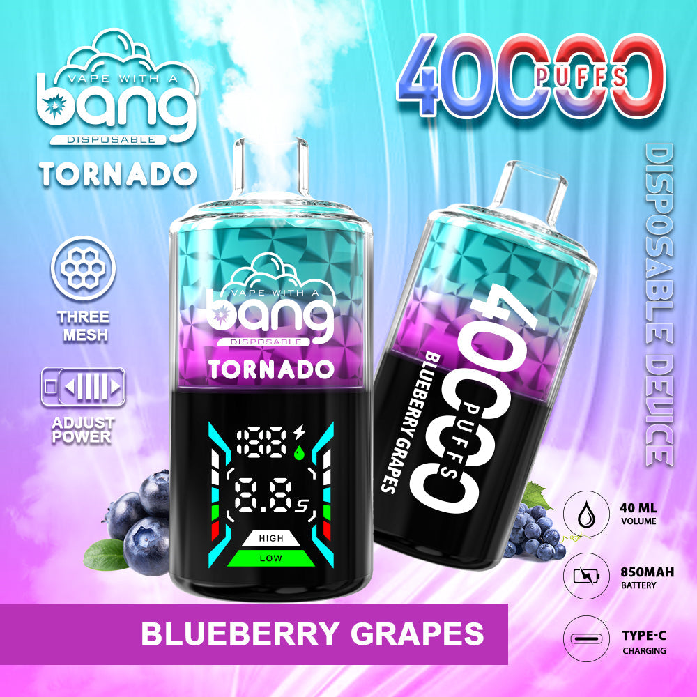 Bang 40000 Puffs 40K Pro Puffs Smart Full Screen Description Disposable Vape Pen E Cigarette 30ml 850mAh Prefilled