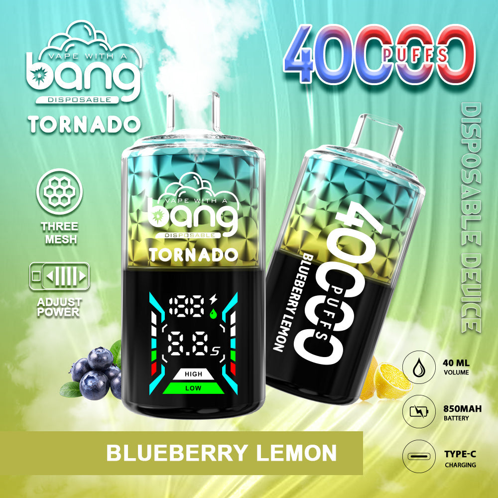 Bang 40000 Puffs 40K Pro Puffs Smart Full Screen Description Disposable Vape Pen E Cigarette 30ml 850mAh Prefilled