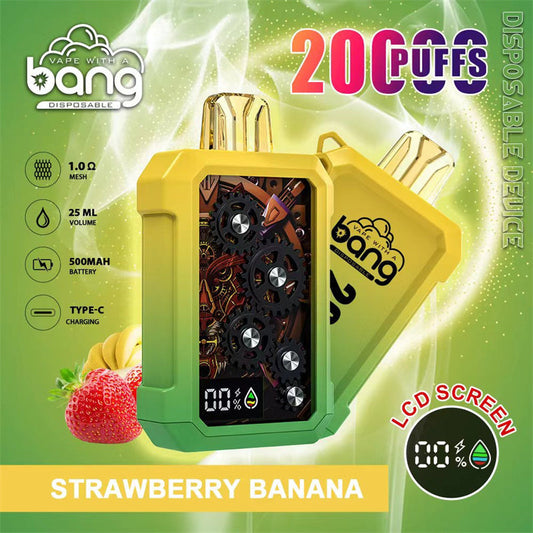 BANG 25000 Puffs Vape 25K Disposable Vape Pen E Cigarette Prefilled 30ml 650mAh