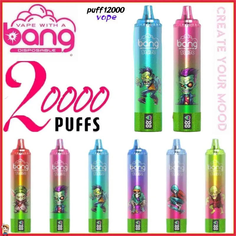 Bang 20k Puff Disposable Electronic Cigarette Bang Blaze 20000 Puffs With Smart Screen Display