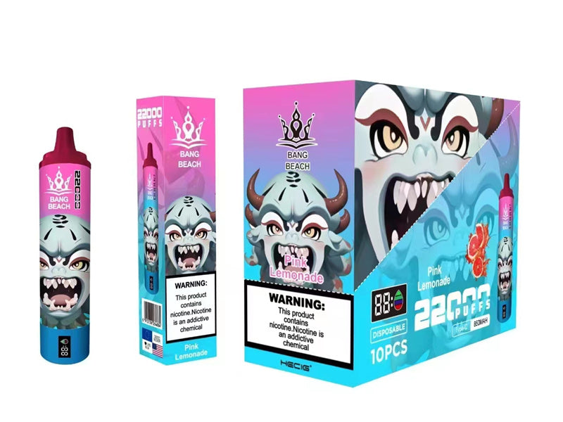 Disposable Vape Bang Beach 22000 Puffs With 850mah Battery And 36ml Liquid