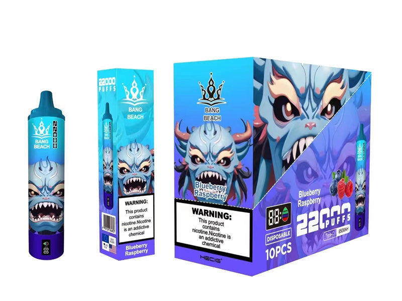 Wholesale Disposable Vape Pen Bang Beach 22000 Puffs with Smart Screen and 36ml Liquid