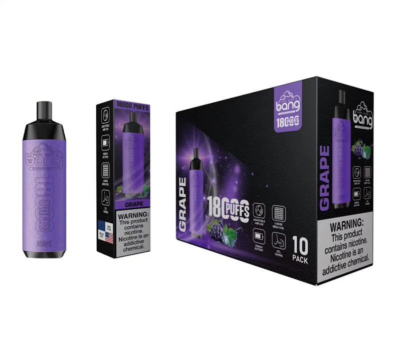 Bang Crown Bar 18000 Puffs E Cigarette Leather 18k Puff Bar Shisha Pro Max Dtl Disposable Vape