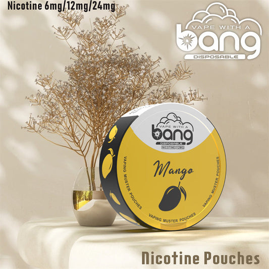 Bang Vaping Muster Pouches – 6mg/12mg/18mg Nicotine, 12 Flavors Available