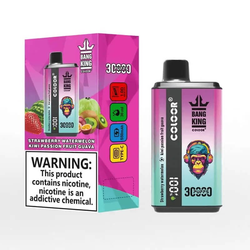 Bang King 30000 Puffs Disposable Vape - 36ml E-Liquid, 550mAh Battery