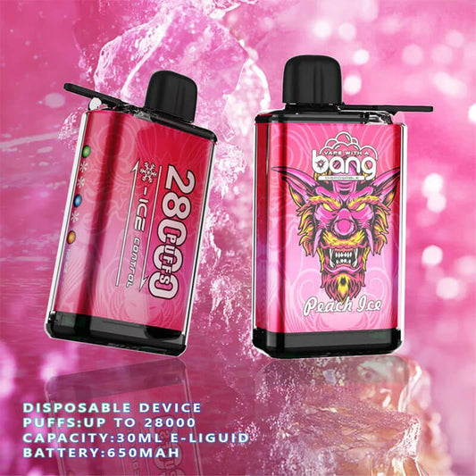 Bang 28000 Puffs Disposable Vape(0% to 5% Nicotine) - 30ml E-Liquid, 650mAh Battery 12 Flavors