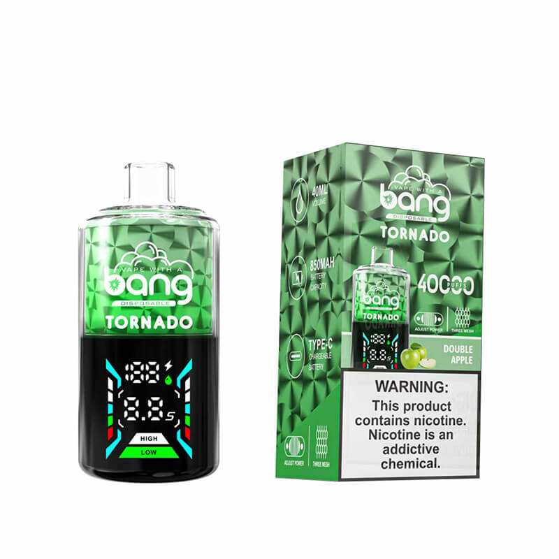 Bang Tornado 40000 Puffs Disposable Vape – 850mAh Battery, 40ml E-liquid, Multiple Nicotine 12 Flavors