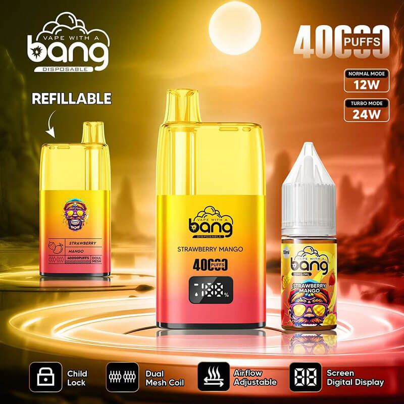 Bang 40000 Puffs Disposable Vape - 10ml E-Liquid, 650mAh Battery
