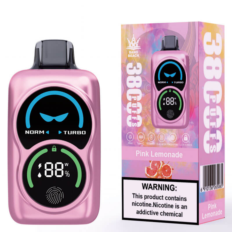 Bang Beach 38000 Puffs Vape - 38ml 850mAh Battery E-liquid, 0%-5% Nicotine, 12 Flavors