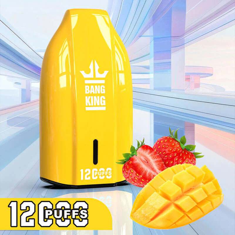 Bang King 12000 Puffs Disposable Vape(0% to 5% Nicotine) - 12ml E-Liquid, 600mAh Battery 12 Flavors