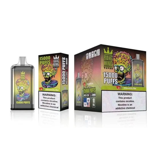 Bang King 15000 Puffs Disposable Vape Wholesale-850mAh Battery, 40ml E-liquid, Multiple Nicotine 12 Flavors