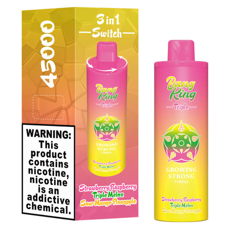 Bang King Triple 45000 Puffs Disposable Vape - 3*15ml E-Liquid, 650mAh Battery