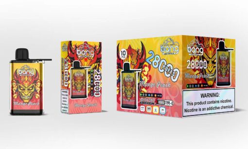 Bang 28000 Puffs Disposable Vape(0% to 5% Nicotine) - 30ml E-Liquid, 650mAh Battery 12 Flavors