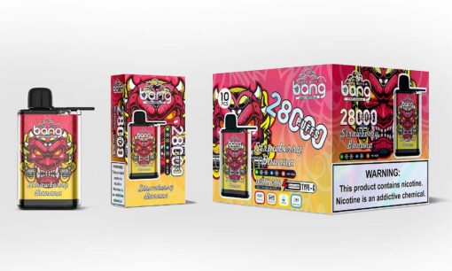 Bang 28000 Puffs Disposable Vape(0% to 5% Nicotine) - 30ml E-Liquid, 650mAh Battery 12 Flavors