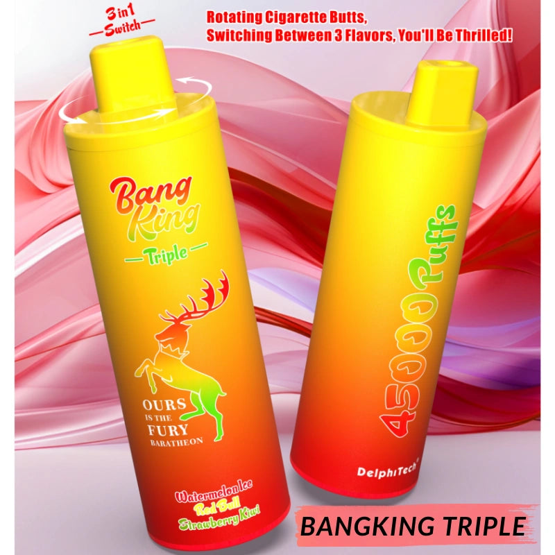 BANGKING TRIPLE 45K PUFFS Best Price for Bulk Orders Hot Sale-650mAh Battery, 45ml E-liquid, Multiple Nicotine 10 Flavors