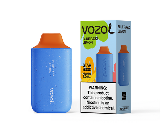 Vozol Star 6,000 puffs-850mAh Battery, 40ml E-liquid, Multiple Nicotine 12 Flavors