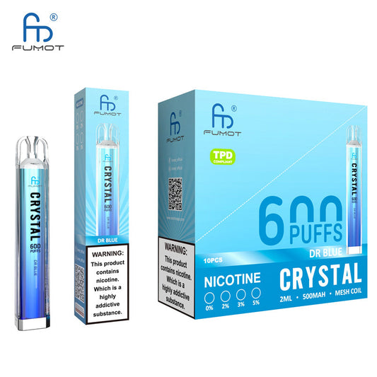 FUMOT RANDM CRYSTAL 600 | 600 Puffs | 50mg Nic Salt | Mesh Tech