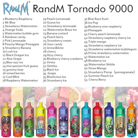 RANDM TORNADO 9000 Disposable Vape Wholesale