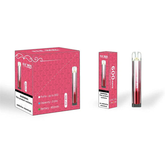 ELF BOX CRYSTAL BAR 600 PUFF DISPOSABLE POD VAPE DEVICE Vapes Puffs