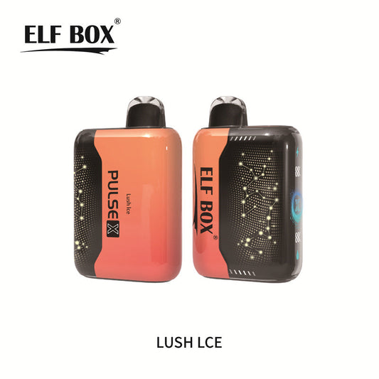 ELF BOX Pulse X 15000 25000 Puffs Disposable E Cigarettes Double Mode Dual Mesh Coil LED Display 0% 2% 3% 5% 18ml Prefilled Pod 650mah Rechargeable Battery Puff 15k 25k Pen