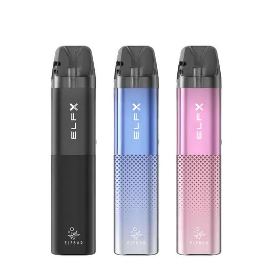 ELF Bar ELFX Refillable Pod Vape Kit 2ml Capacity 1000mAh battery