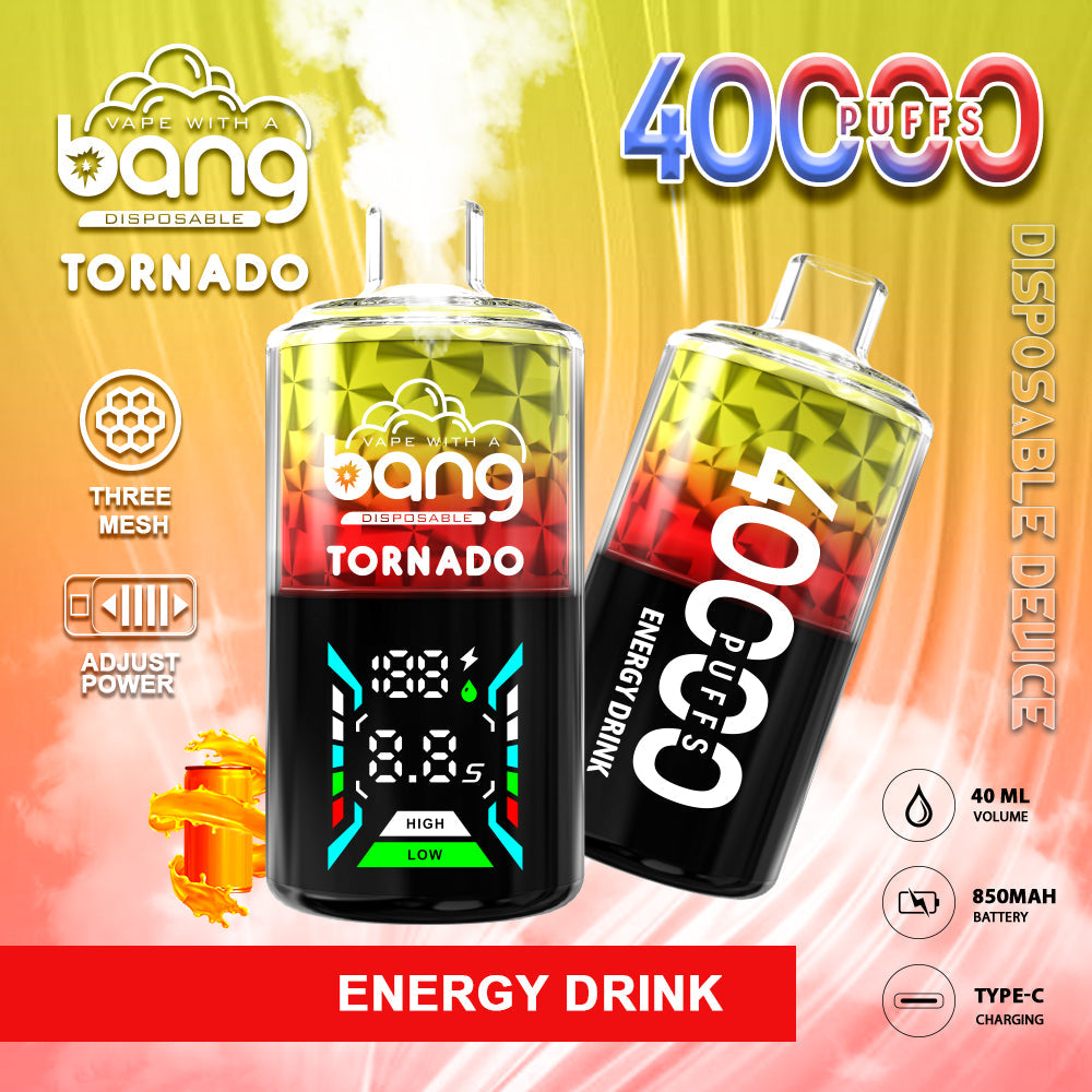 Bang 40000 Puffs 40K Pro Puffs Smart Full Screen Description Disposable Vape Pen E Cigarette 30ml 850mAh Prefilled