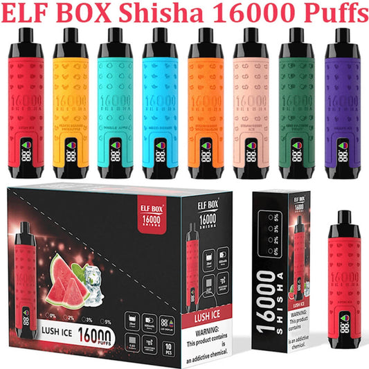 Elf Box Shisha 16000 PUFF Disposable Vape In Sales