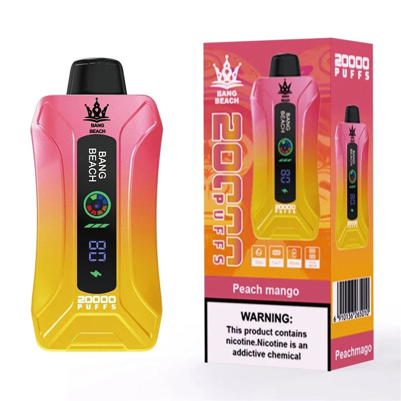 Factory Bang Beach 20000 Puff 20000 With Screen Display 0% 2% 3% 5% Nicotine Disposable Vape