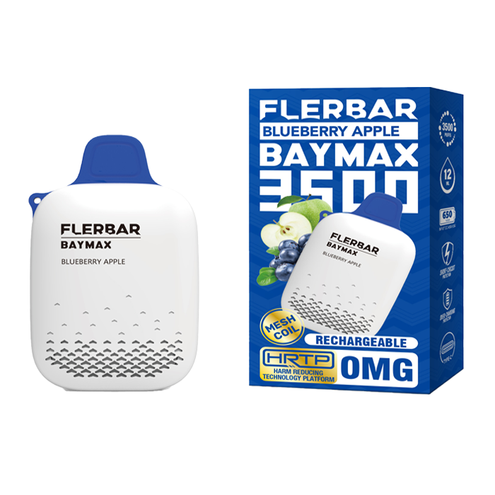 FLERBAR BAYMAX 3500 DISPOSABLE POD DEVICE 0MG nic with Best New flavours