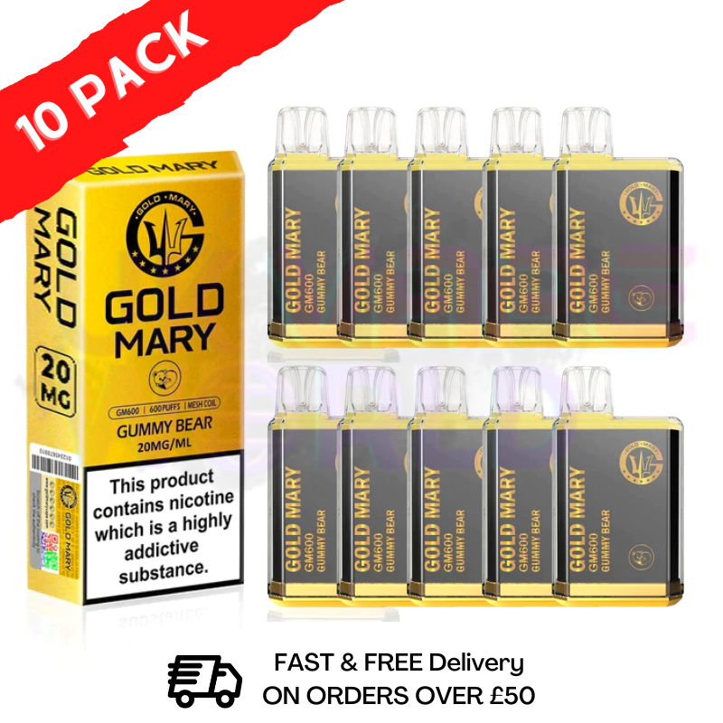 Spearmint - Gold Mary 600Puff Box of 10