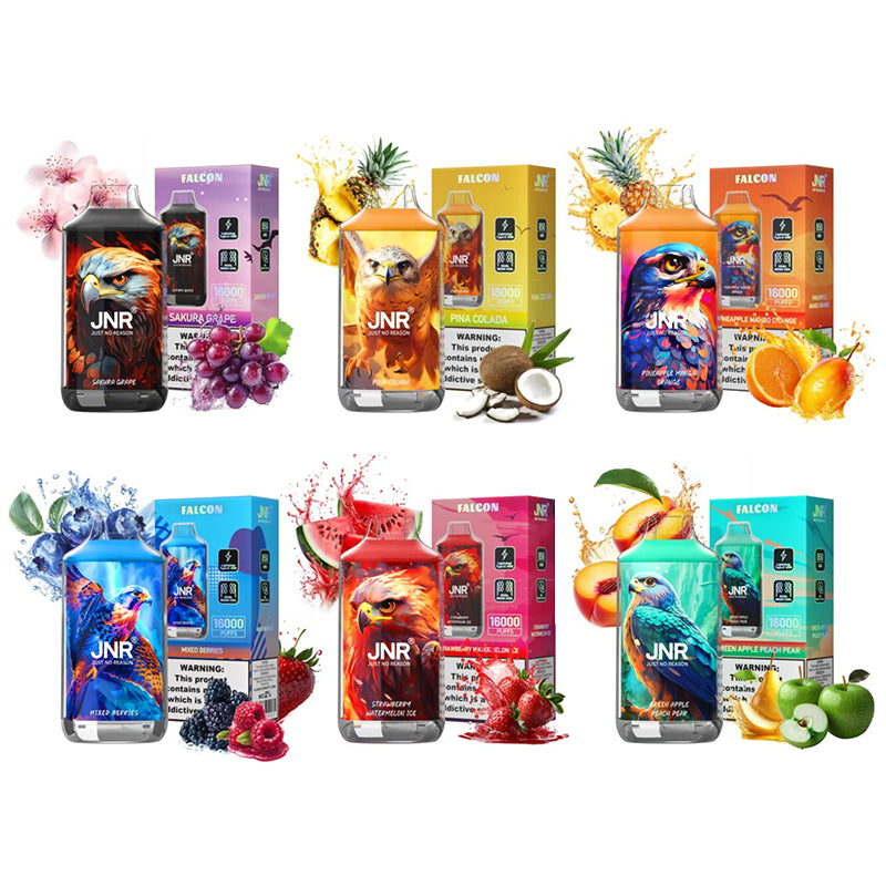 JNR Falcon 16000 Puffs Disposable Vape-22ml E-liquid, Multiple Nicotine 12 Flavors