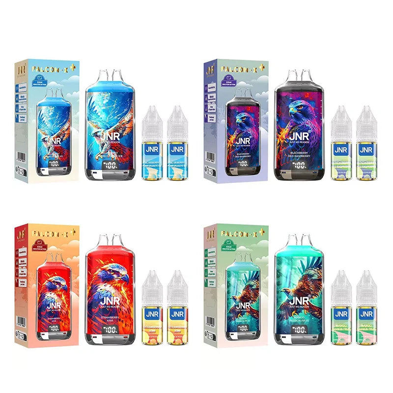 JNR Falcon X 28000 Puffs Vape- 10ml E-liquid, Multiple Nicotine 10 Flavors