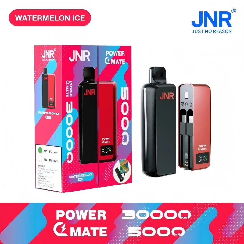JNR Power Mate 30000 puff Best Price Discount Sale-5000mAh Battery, 19ml E-liquid, Multiple Nicotine 10 Flavors