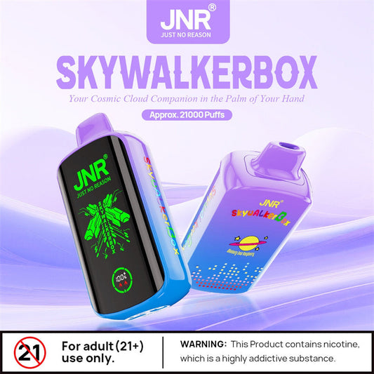 Jnr Skywalker Box 21000puffs Disposable Vape With Disposable E-Cigarette-850mAh Battery, 40ml E-liquid, Multiple Nicotine 15 Flavors