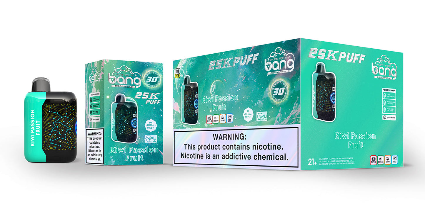 Bang Starry 25000 Puffs 25K Smart Full Screen Turn Ice Wholesale Disposable Vape Puff Prefilled Pod