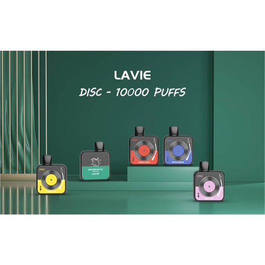LAVIE DISC 10000 Puffs Disposable Vape,20ml E-liquid,Multple Nicotine 12 Flavors