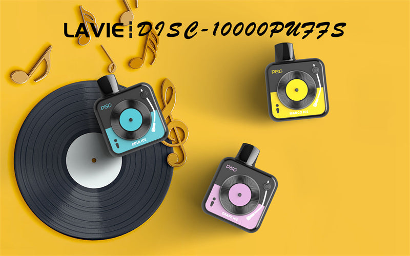 LAVIE DISC 10000 Puffs Disposable Vape,20ml E-liquid,Multple Nicotine 12 Flavors