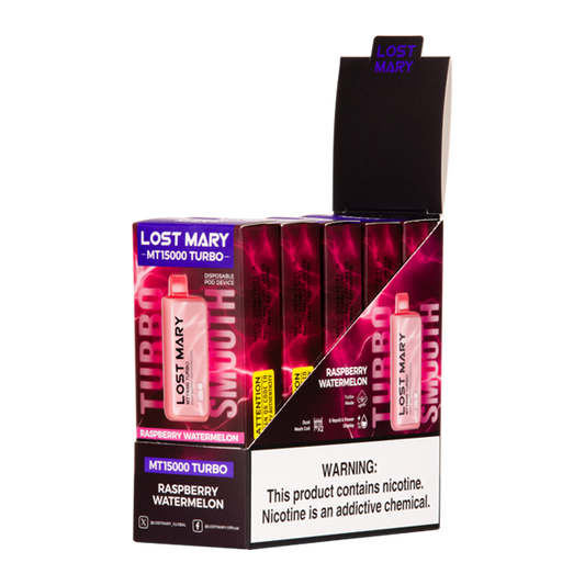 Raspberry Watermelon Lost Mary MT15000 Turbo