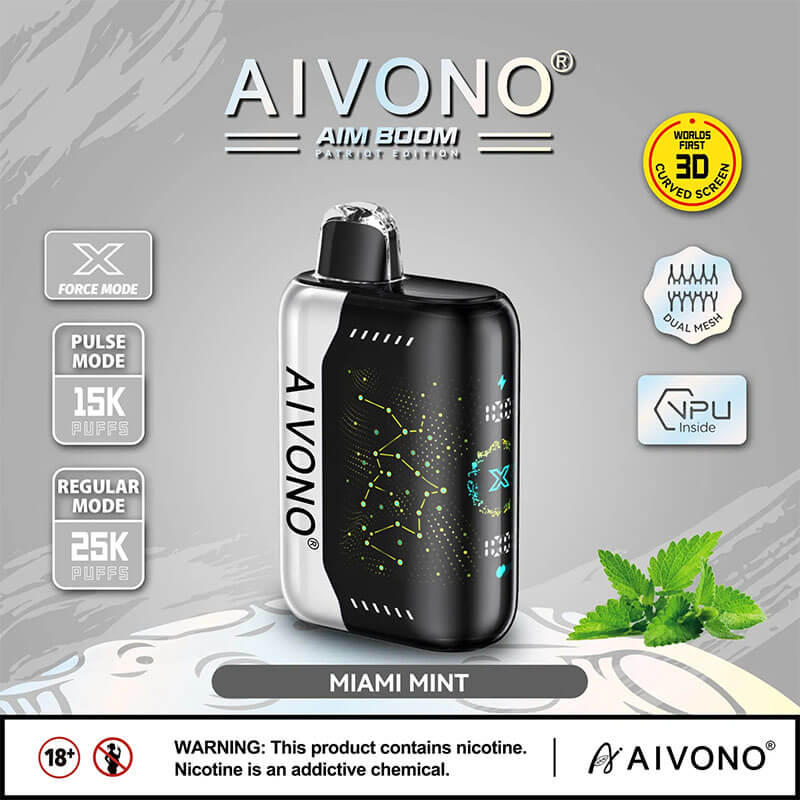 AIVON0 Aim Boom 25000 Puffs Disposable Vape Disposable 25K 650mAh Vapes Pen E Cigarette Prefilled 28ml Nicotine contain 0%2%3%5%