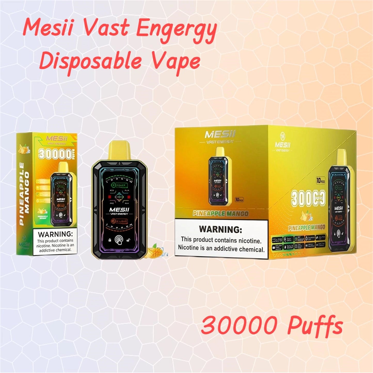 Mesii Vast Engergy 30000 Puffs 360°LED Light Bulk Price Top Sale