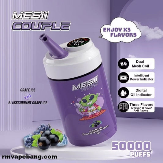 Mesii Couple 50K (Three Flavors) Top Choice for Vape Shops Factory Direct Price