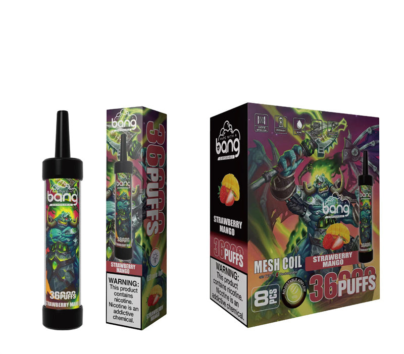 Original Bang 36000 Puffs With Sub Ohm Mesh Coils Dtl Disposable Vape Device E-Cigarette