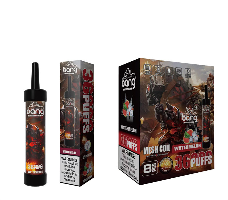 Original Bang 36000 Puffs With Sub Ohm Mesh Coils Dtl Disposable Vape Device E-Cigarette