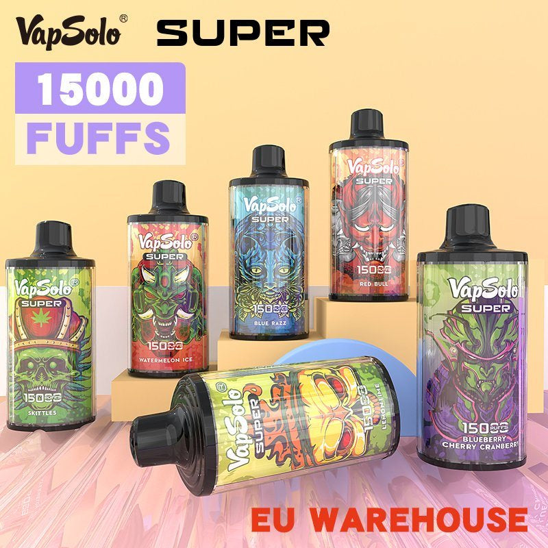 Original Vapsolo Super 15k Puff Tornado Disposable Vape Pod 15000 Puff Vaper