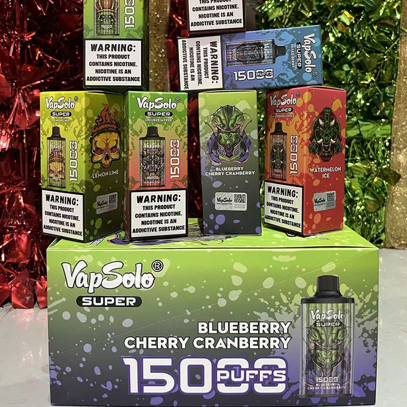 Original Vapsolo Super 15k Puff Tornado Disposable Vape Pod 15000 Puff Vaper