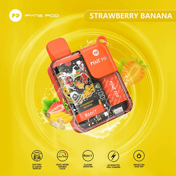 Pynepod 8500 Puffs Disposable Vape 16 Flavors 20mg Nico 2ML Battery Display 550mAh battery