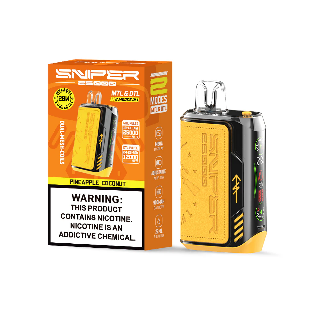 Vapmod Sniper 25000 Puffs Rechargeable Disposable Kit